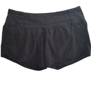 Lululemon Speed Up Short Black Sz 8